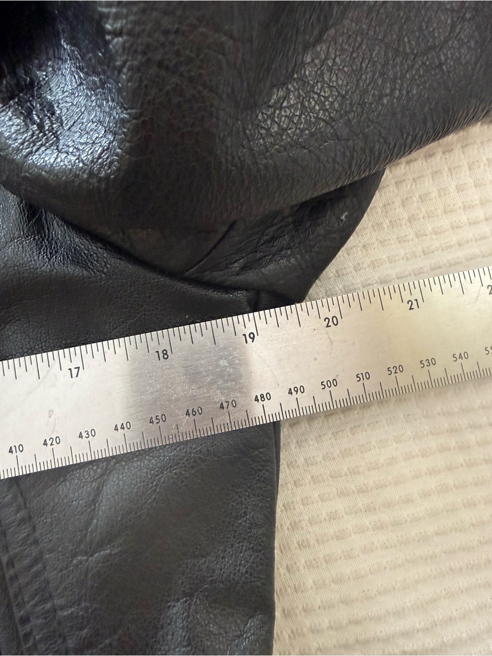 Re/Done Black Leather Moto Jacket - Picture 17 of 17